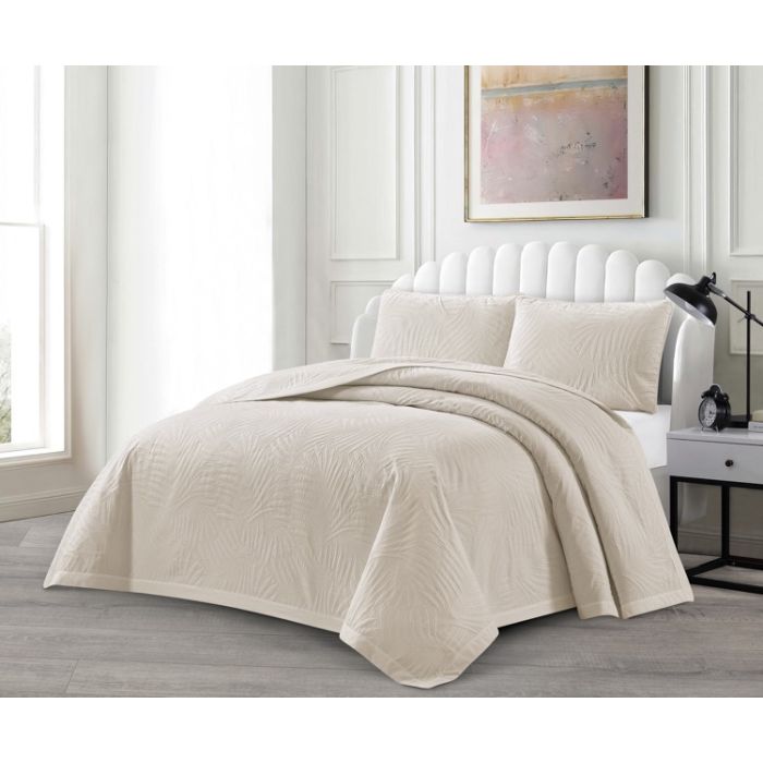 Lavella Ezgi Bedsprei Set - 3-delig - Beige - 240x250 cm