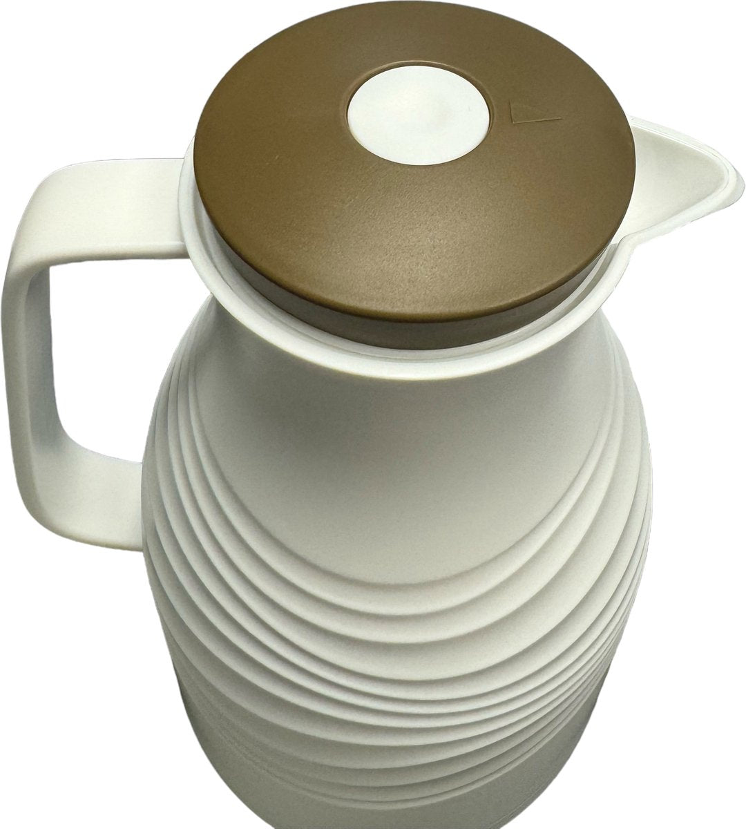 Kadirelli Thermos 1L - White/Brown - Thermos Flask