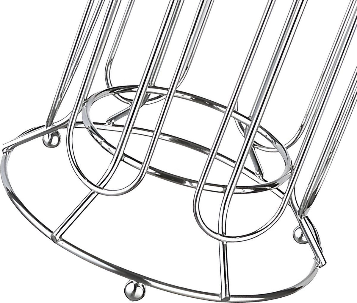 Cheffinger - Nespresso Kapselhalter - 36 Tassen - Kapselständer - Kaffeekapselhalter - Silber