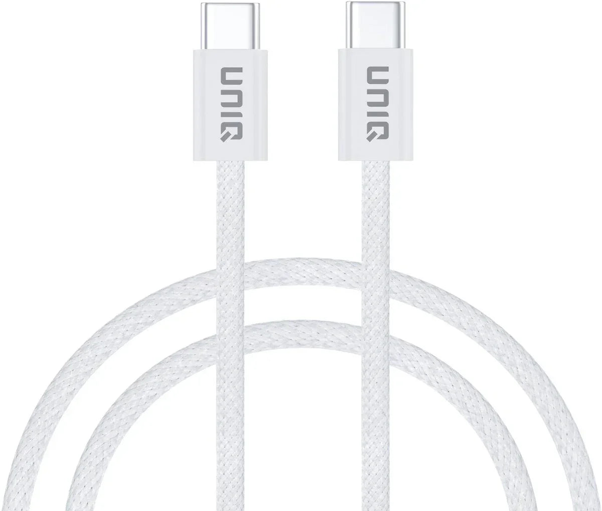 UNIQ USB-C auf USB-C Kabel - 100cm - 60W - Schnellladekabel - Weiß