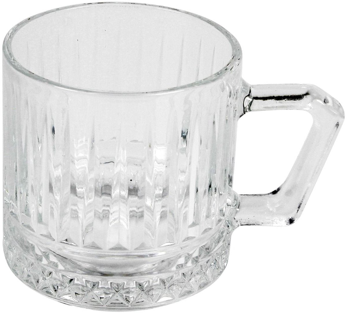 Cinar Tea Glasses Set with Handle - 6 Pieces - 225ml - Tea Glass - Teacups - Tea Glasses with Handle