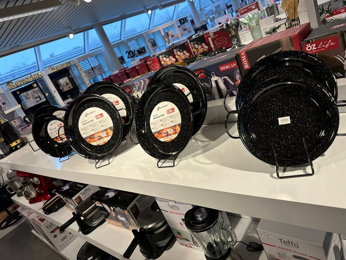 Kadirelli Paella-Pfanne - 36cm - Alle Herdarten - Induktion