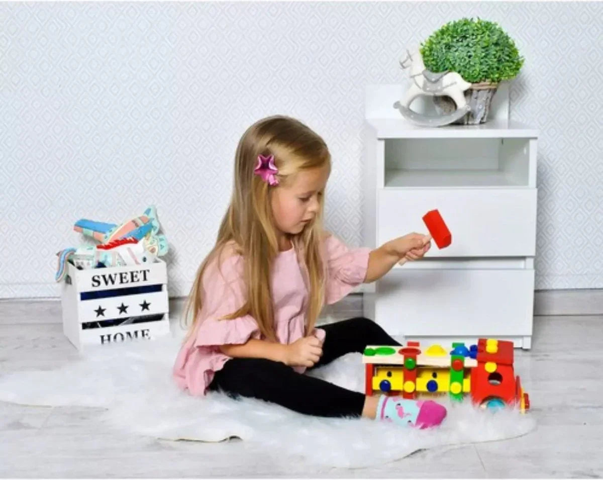 Kruzzel Pädagogischer Holz-LKW – Spielerisches und lehrreiches Spielzeug für Kinder