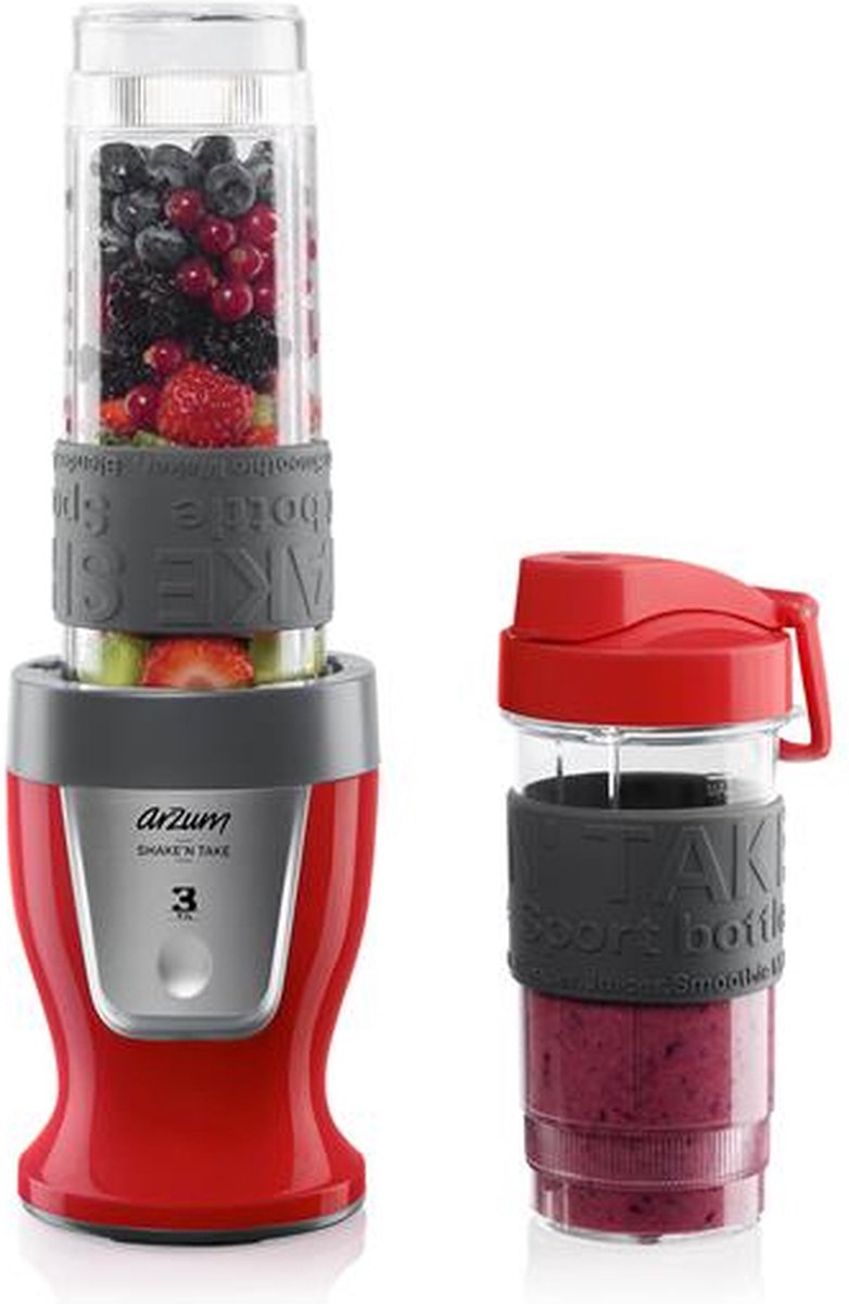 Arzum Shake'n Take Mixer AR1032-0300 | Rot - Mini-Mixer - 300W