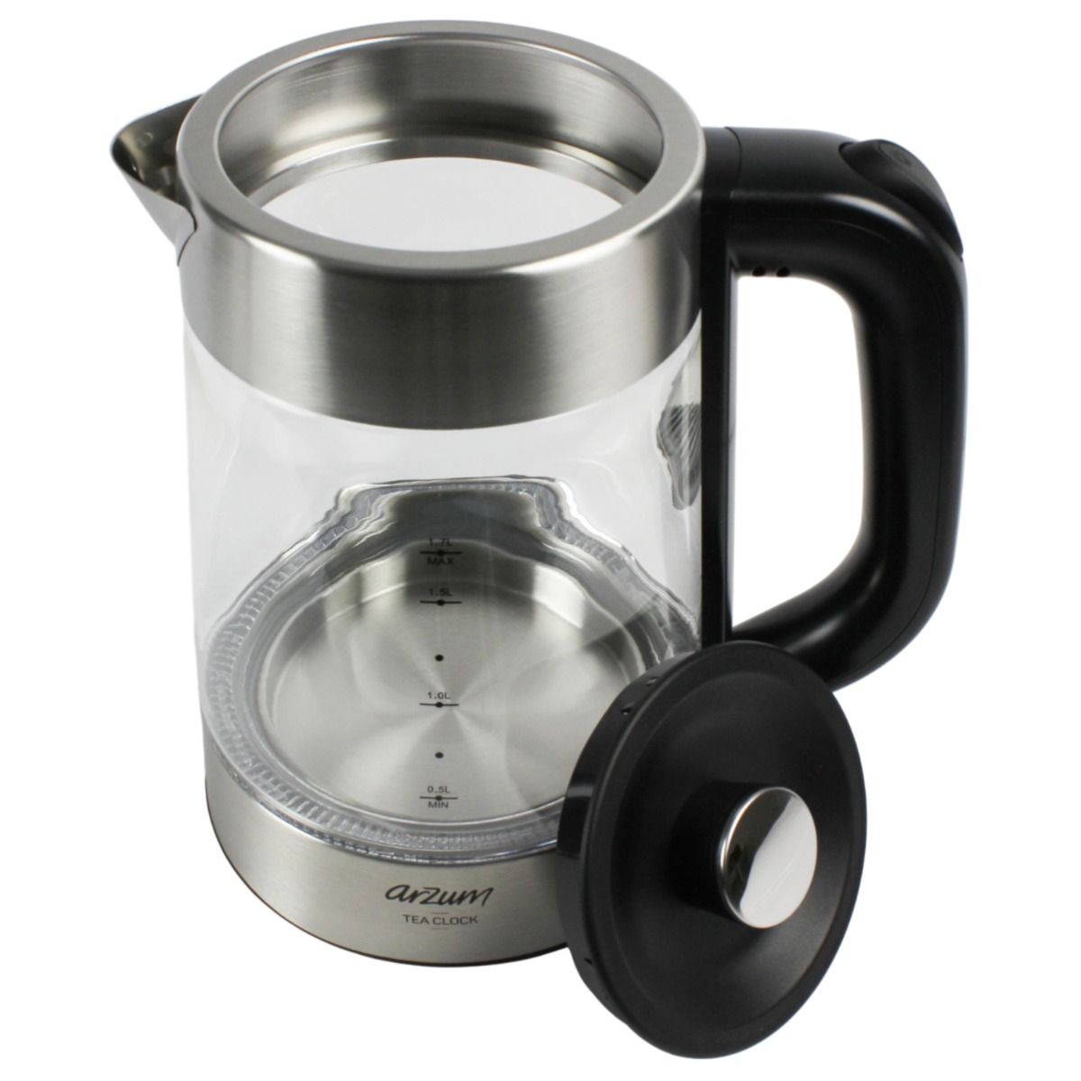 Arzum Tea Clock Elektrische Theepot AR3154-0600 | Glas theepot productafbeelding 4
