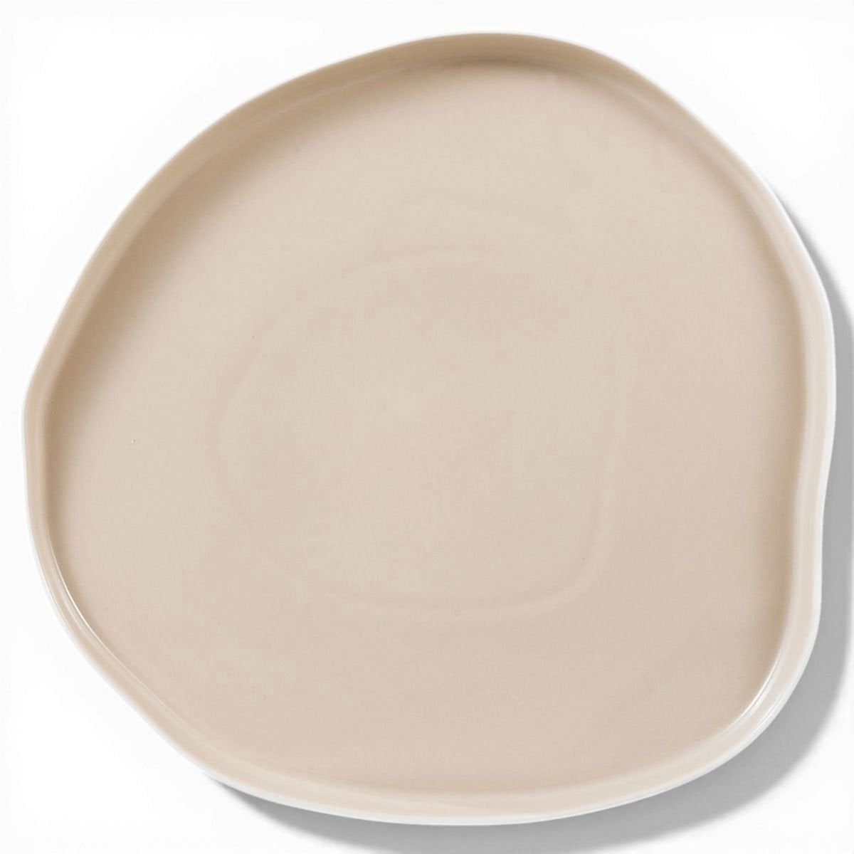 Bricard Bonnes - Porcelain Dinnerware Set - 27-piece - 6-Person - White/Taupe - Japandi