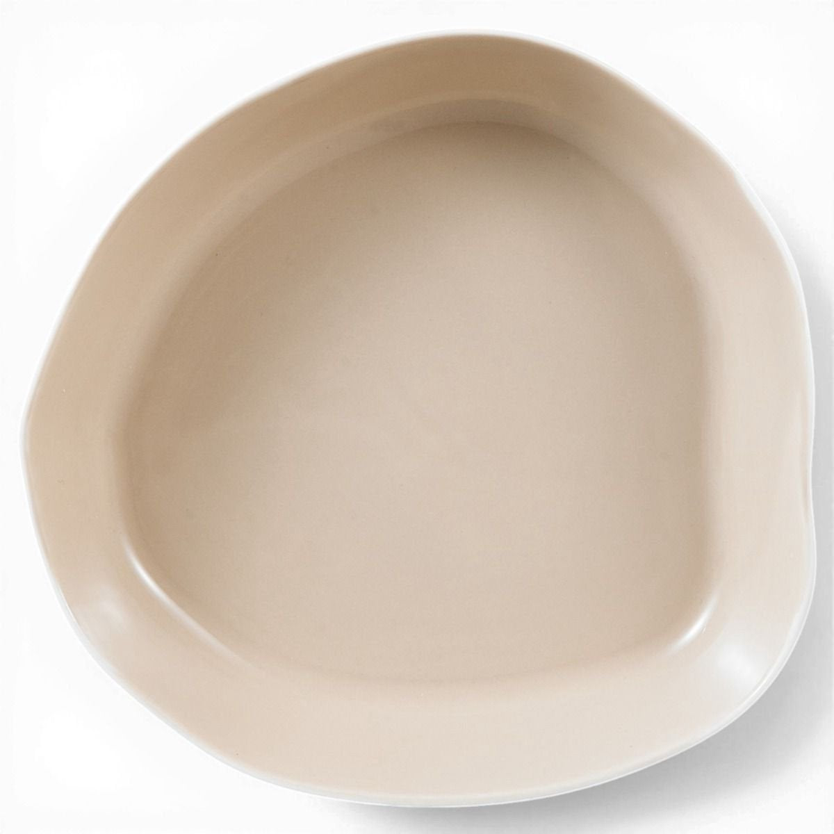 Bricard Bonnes - Porcelain Dinnerware Set - 27-piece - 6-Person - White/Taupe - Japandi