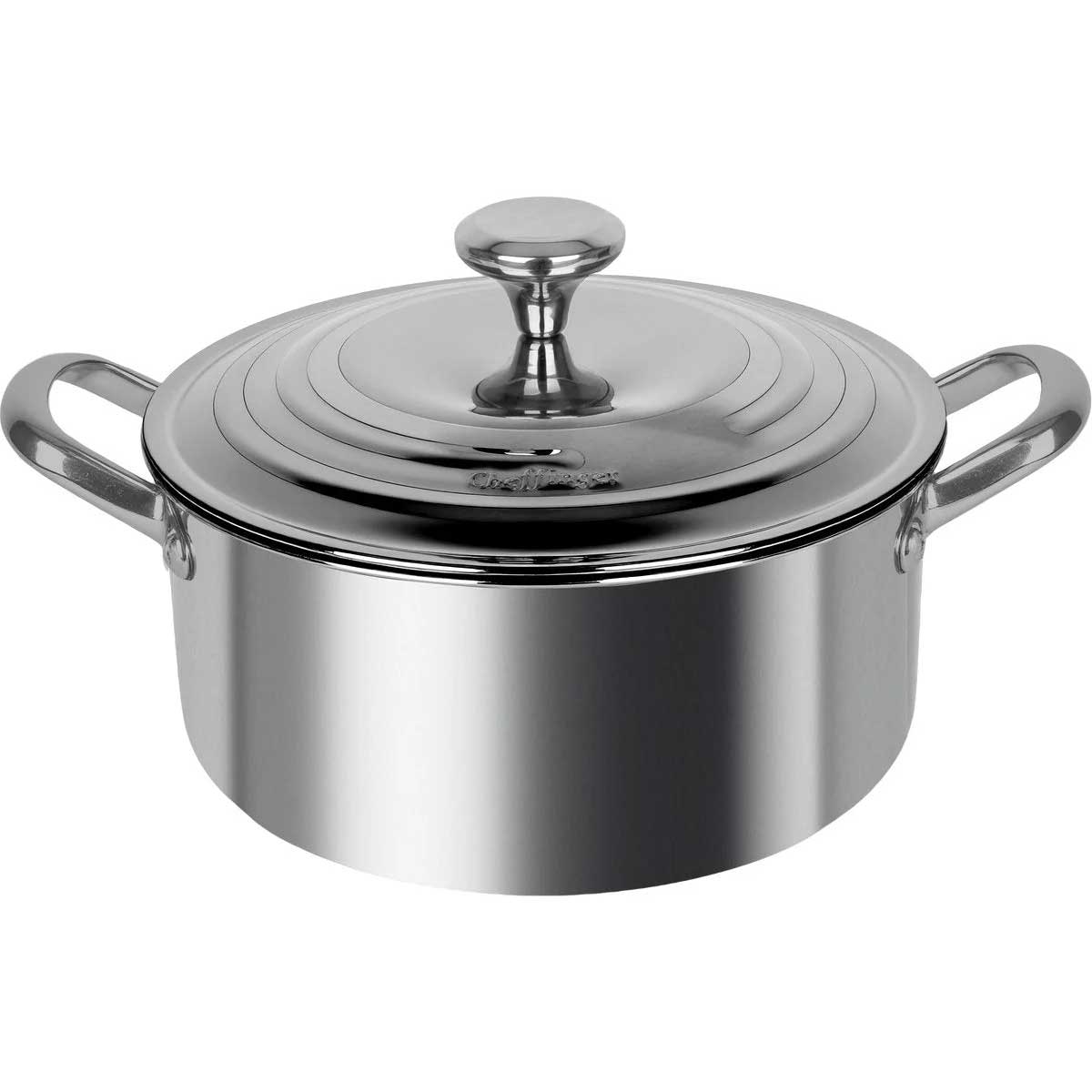 Cheffinger Braadpan - 28cm - RVS - Zilver - 6 Liter – productafbeelding