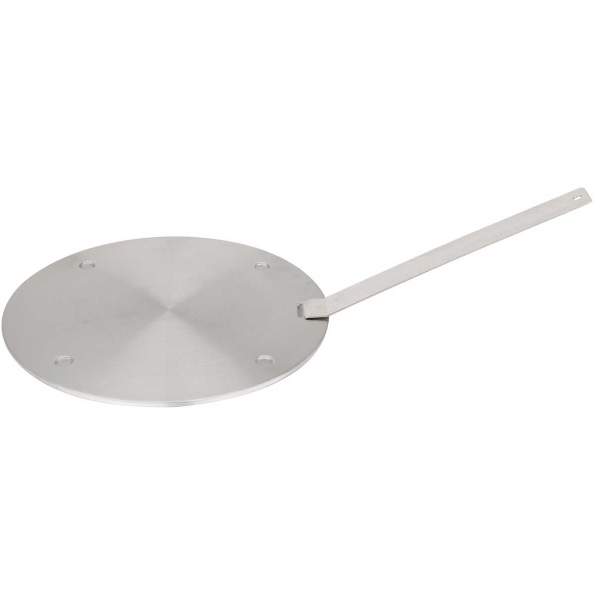 Cheffinger Inductie Adapterplaat - 24cm - Met Afneembaar Handvat - Geschikt voor Alle Pannen