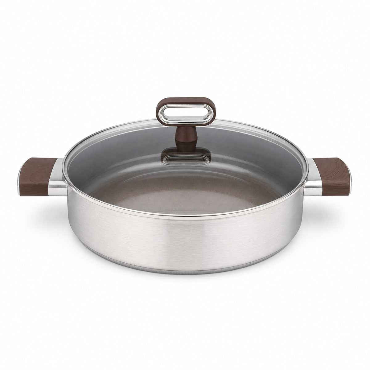 Cheffinger Lage Braadpan met Deksel braadpan