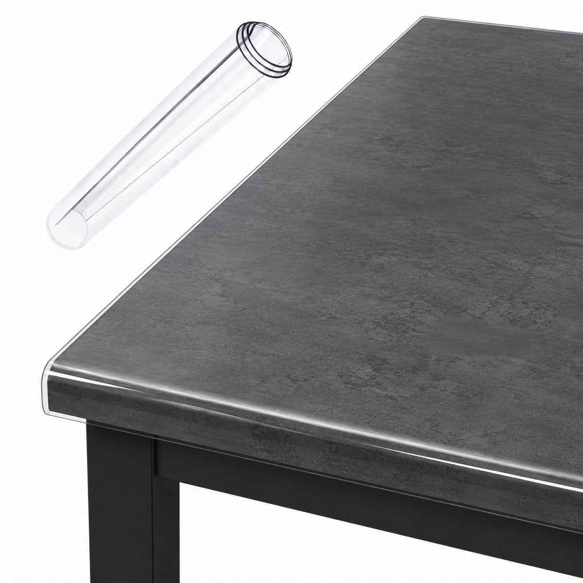 Extra Dik Transparant Tafelzeil - 90x130 cm - 3mm Dik - Waterdichte Tafelbeschermer - Gemakkelijk Schoon te Maken - Tafelkleed