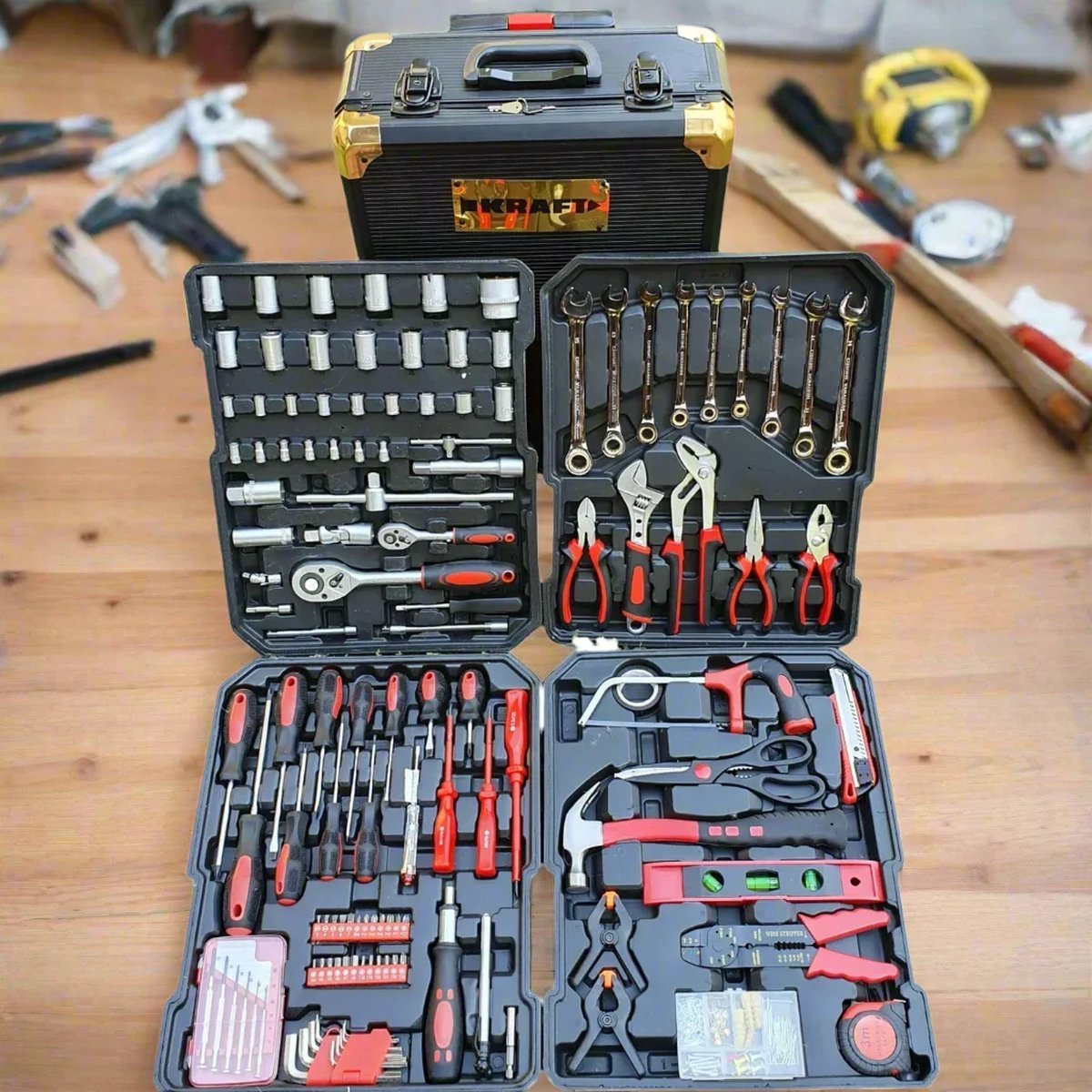 Fischer Kraft Gereedschapskoffer 619-delig gereedschapskoffers productafbeelding 2
