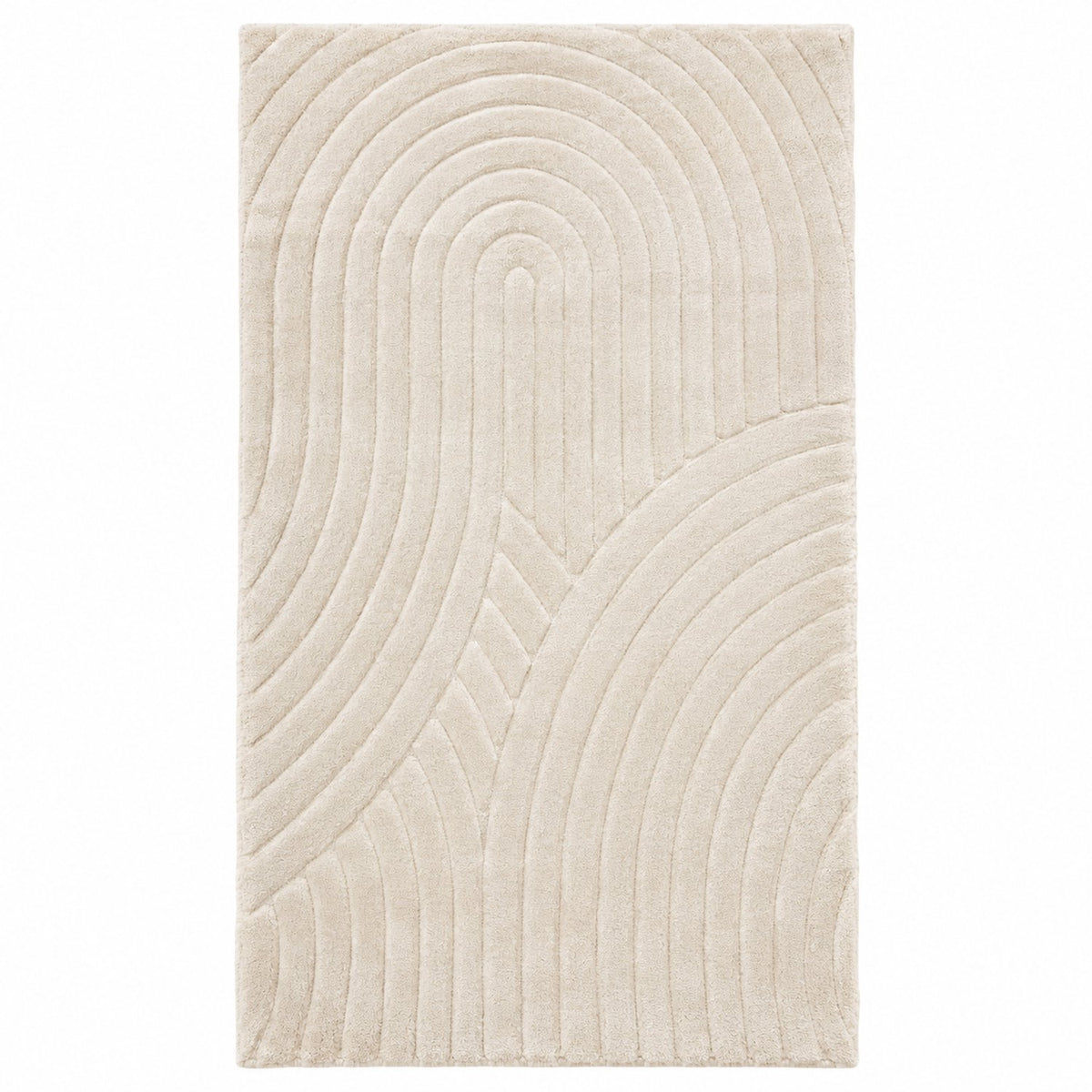 Kadirelli Pursoft Mea Loper - 80x150 cm - Crème - Hoogpolig Vloerkleed - 15 mm - Synthetisch