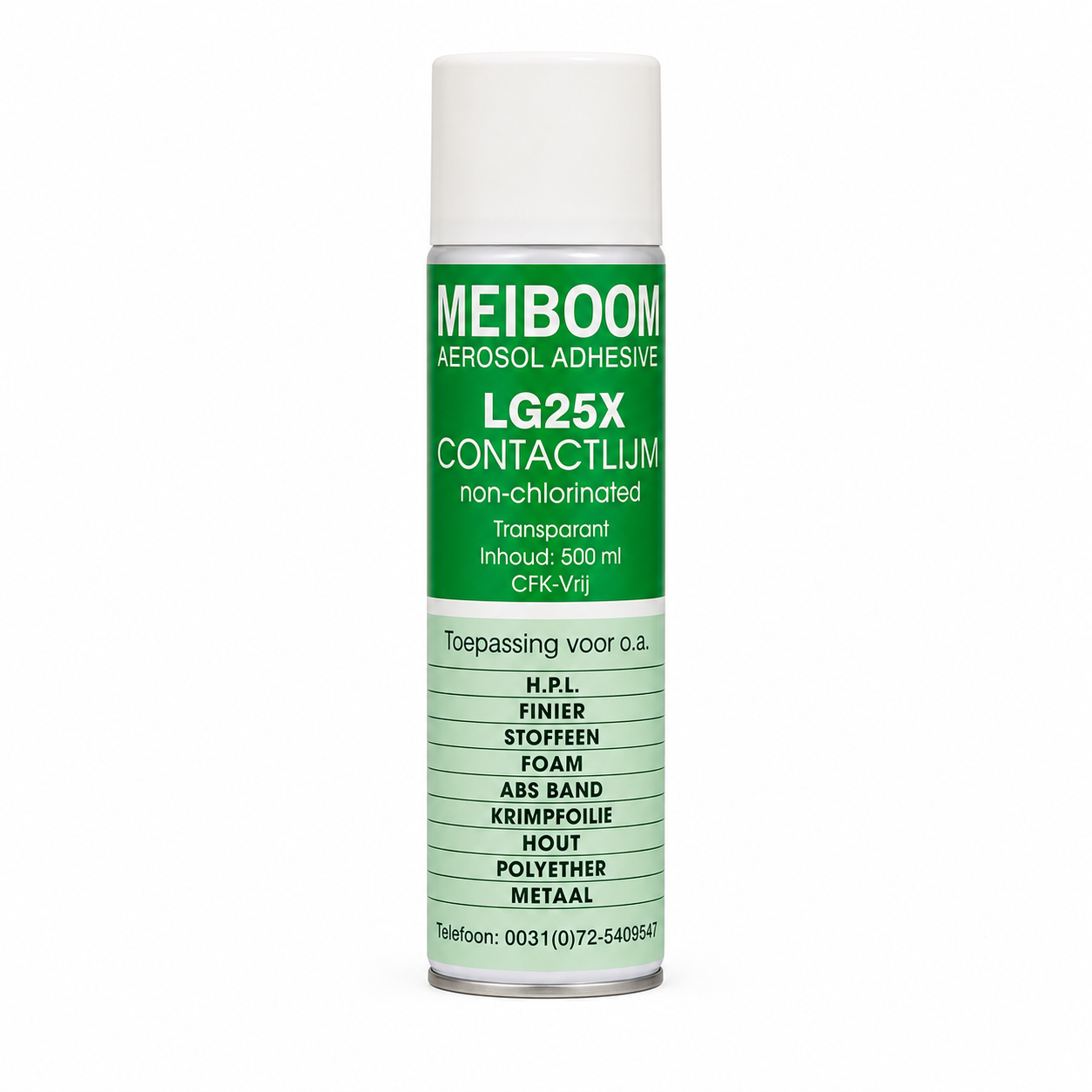 Meiboom LG25X - Universele Contactlijm - Spraylijm - Professionele Spuitlijm - CFK-Vrij - 500ML