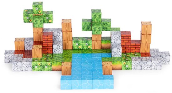 Magnetische Bouwblokken Set - 119 Delig - Magnetische Kubussen - Educatief Constructiespeelgoed voor Kinderen – foto 3