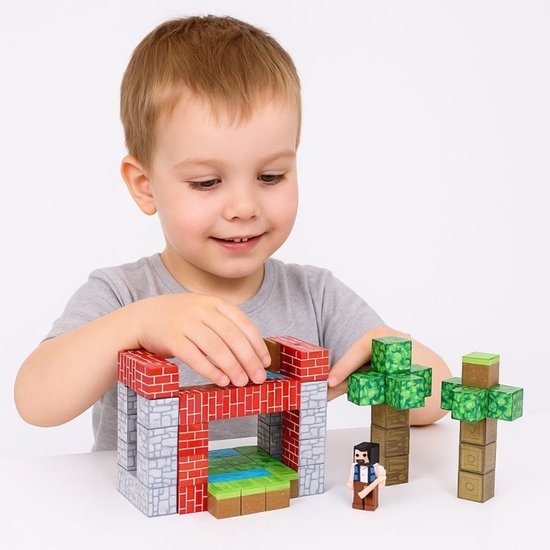 Magnetische Bouwblokken Set - 100 Delig - Magnetische Kubussen - Educatief Constructiespeelgoed voor Kinderen – foto 8
