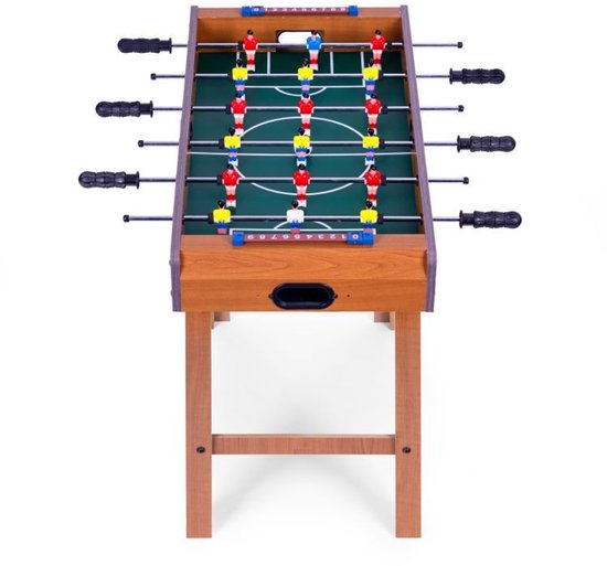 ECOTOYS Mini Tafelvoetbaltafel - 69x35 cm - Hout - Tafelvoetbalspel voor Kinderen – foto 5