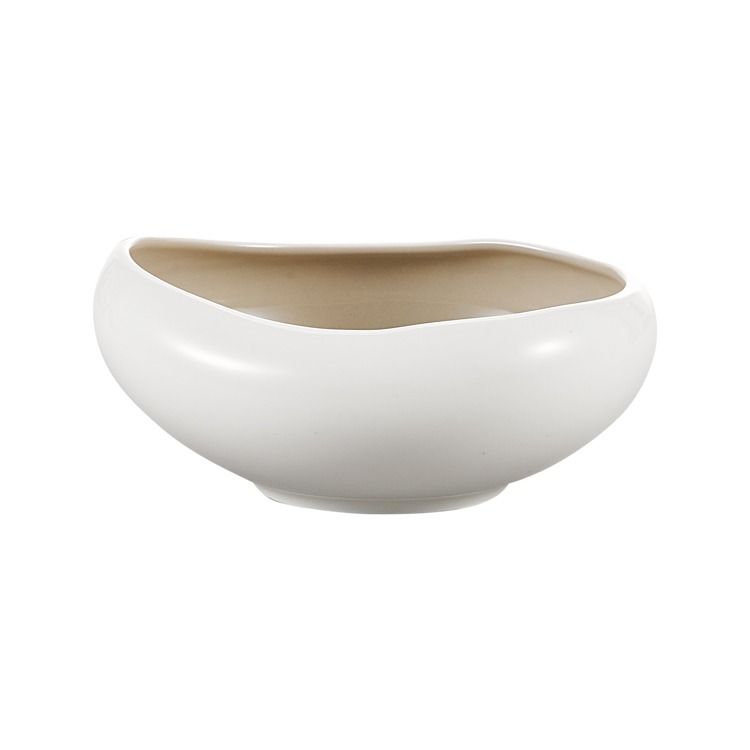 Bricard Barles - Porseleinen Serviesset Set - Dinner Set - 25-delig - 6-Persoons - Wit/Taupe - Japandi – productafbeelding 2
