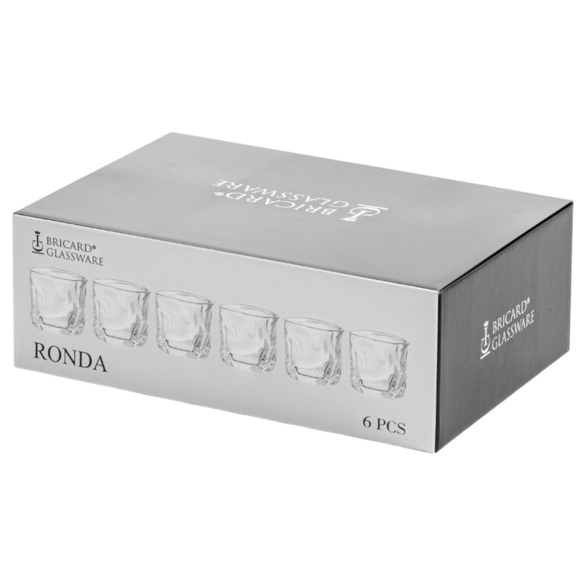 Bricard Ronda, Tumbler, Drinkglazen, Set van 6, Waterglas – verpakking
