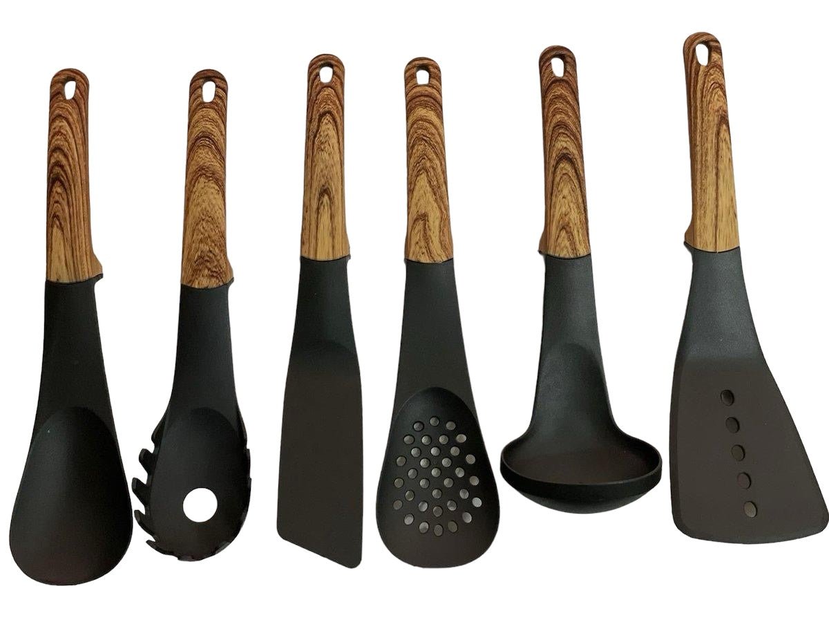 Cheffinger Keukengerei Set - 7 - delig - 360° Draaibare Standaard - Kookgerei Set - TEKZEN