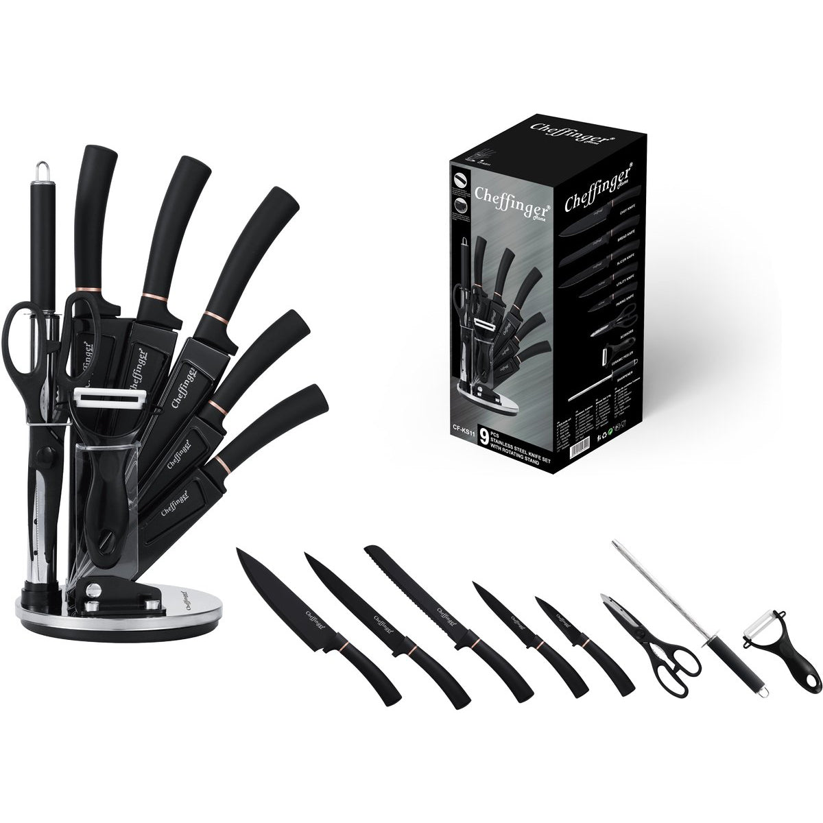 Cheffinger Messenset met Standaard messenset productafbeelding 3
