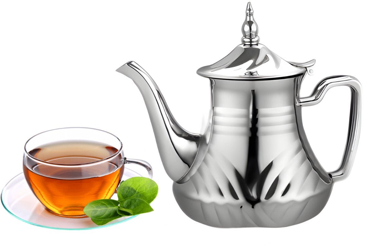 Cheffinger Theepot Zilver - Turkse & Marokkaanse Theepotten - TEKZEN