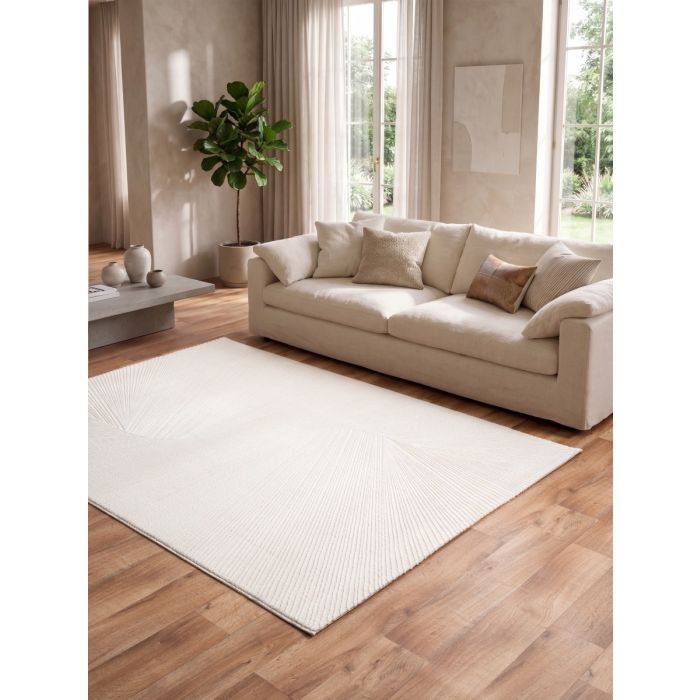 Cinar Carpets Style E388B - Vloerkleed Crème - 12 mm