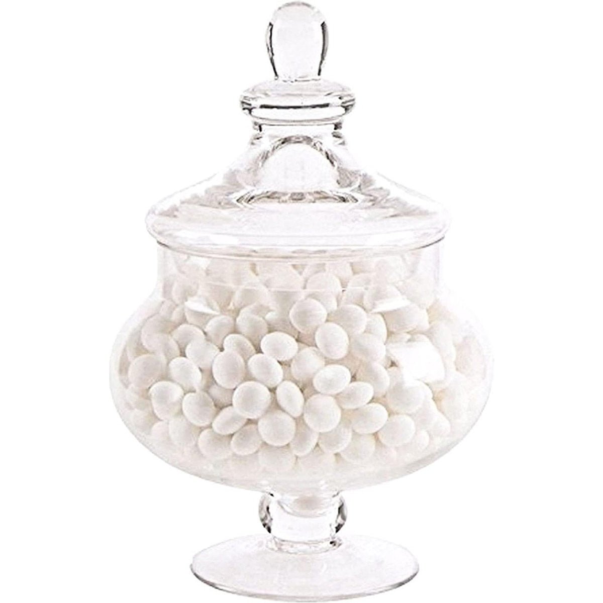 Glozini Glazen Snoeppot met Deksel - 27cm - TEKZEN