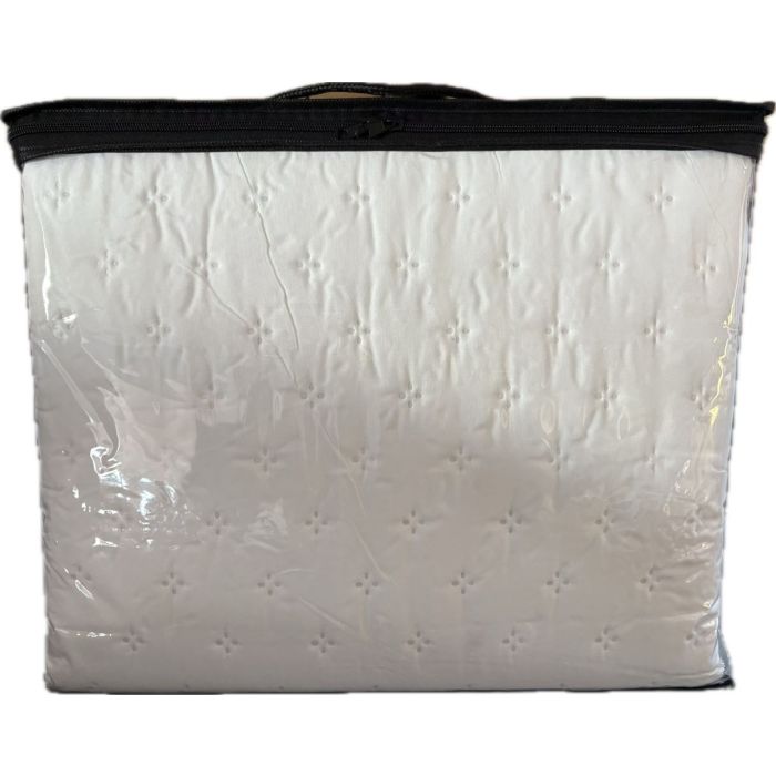 Lavella Deren Bedsprei Set, 3-delig, Wit, 240x250 cm – achterzijde