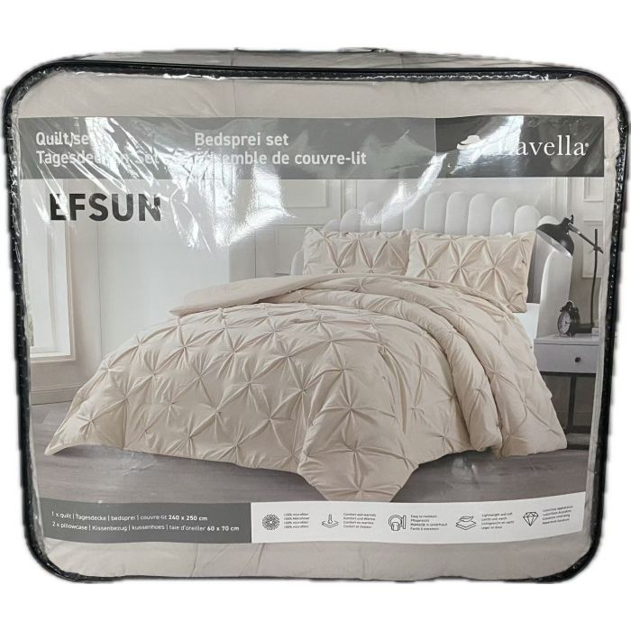 Lavella Efsun Bedsprei Set 3-delig, Beige, 250x240cm – foto 4
