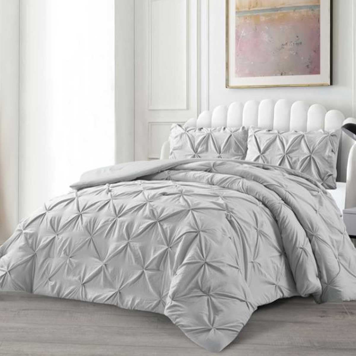 Lavella Efsun Bedsprei Set 3-delig, Grijs, 250x240cm – bedspreiset