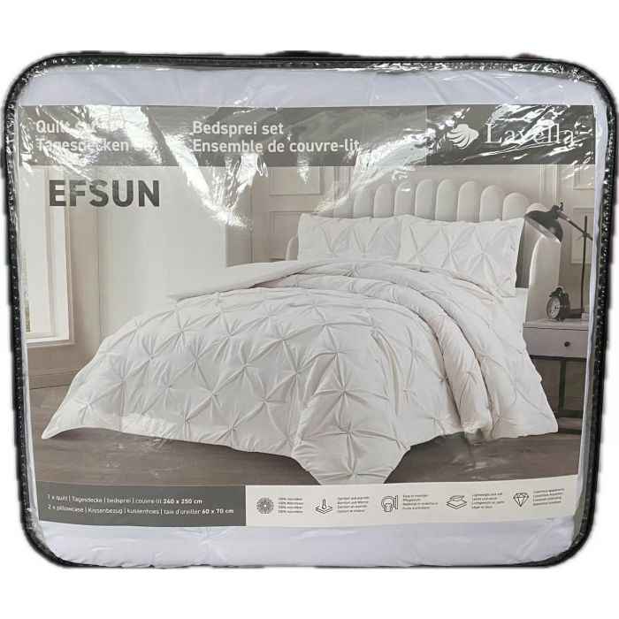 Lavella Efsun Bedsprei Set 3-delig, Wit, 250x240cm – foto 4