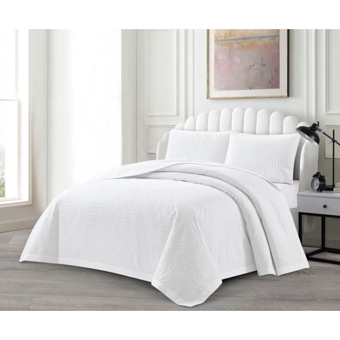 Lavella Ezgi Bedsprei Set, 3-delig, Wit, 240x250 cm – bedspreiset