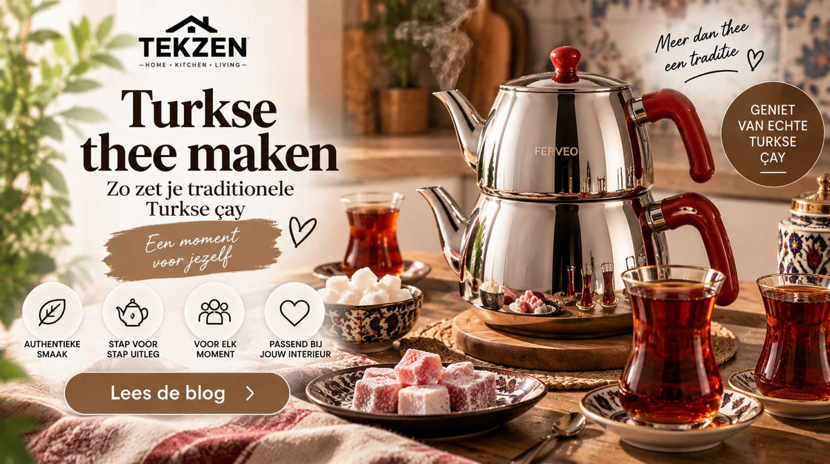 Turkse thee maken: zo zet je traditionele Turkse thee