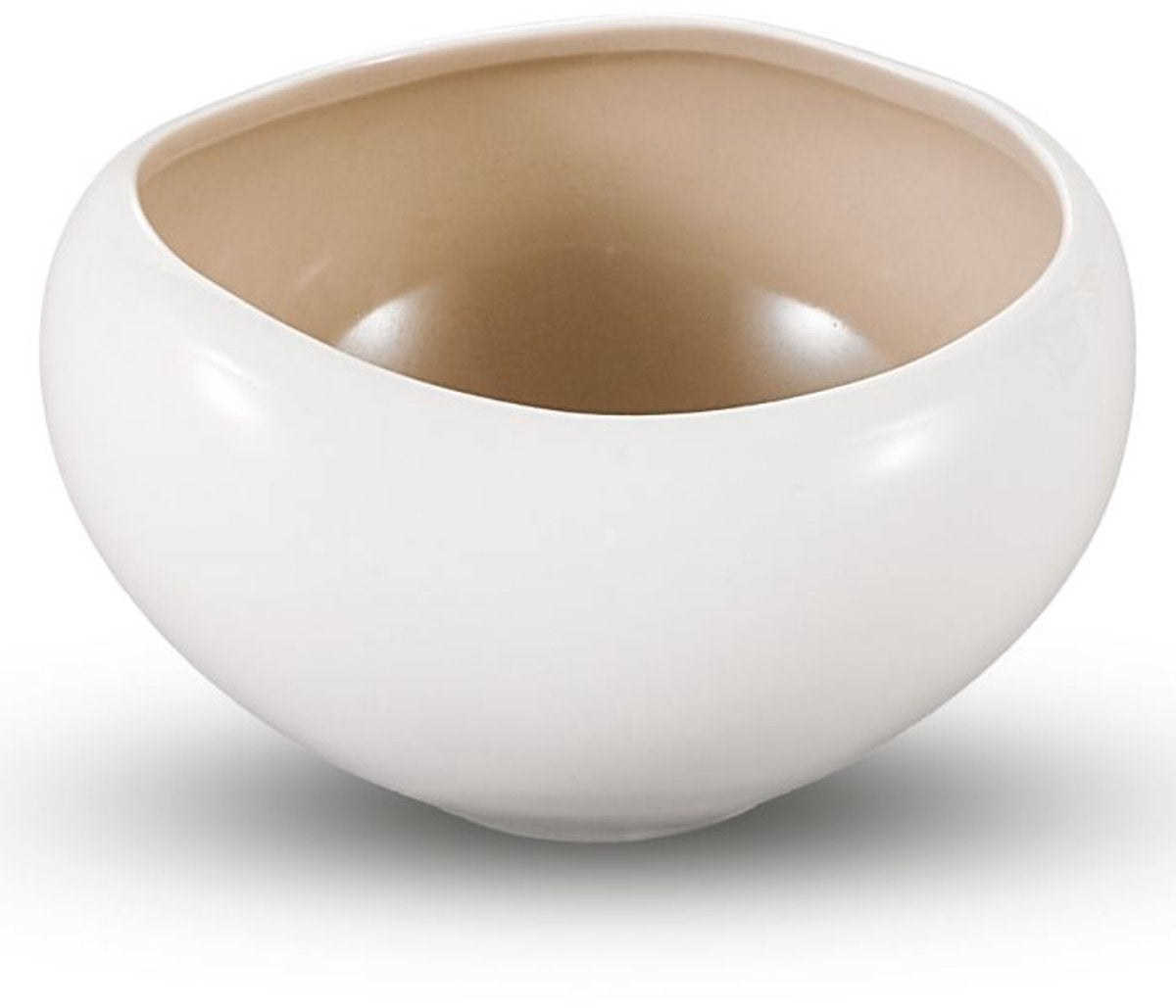Bricard Barles Crockery Set - 6-piece - White/Taupe - Ø12.2x11.5x7.6cm