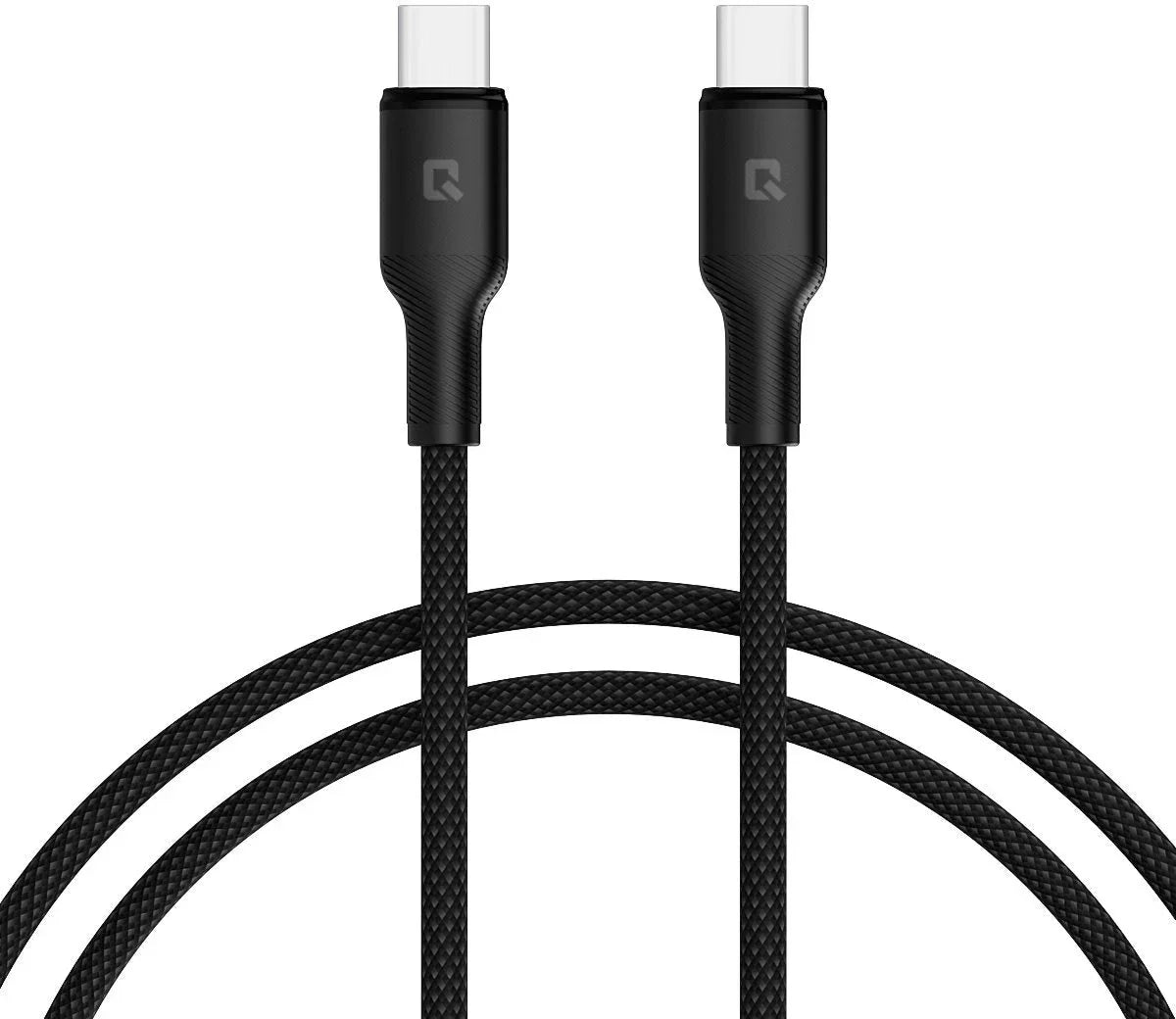 TUNIQ USB-C auf USB-C Kabel - 200cm - Schnellladekabel - Schwarz