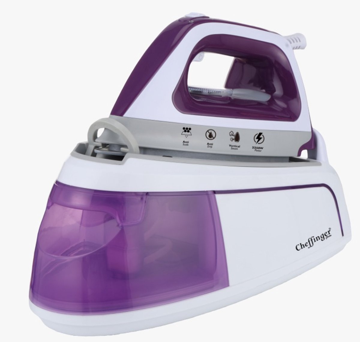 Cheffinger Dampfbügeleisen mit Dampfgenerator - Bügeleisen - Iron - Dampfbügeleisen - 2250W - Station - 1.2L Wassertank