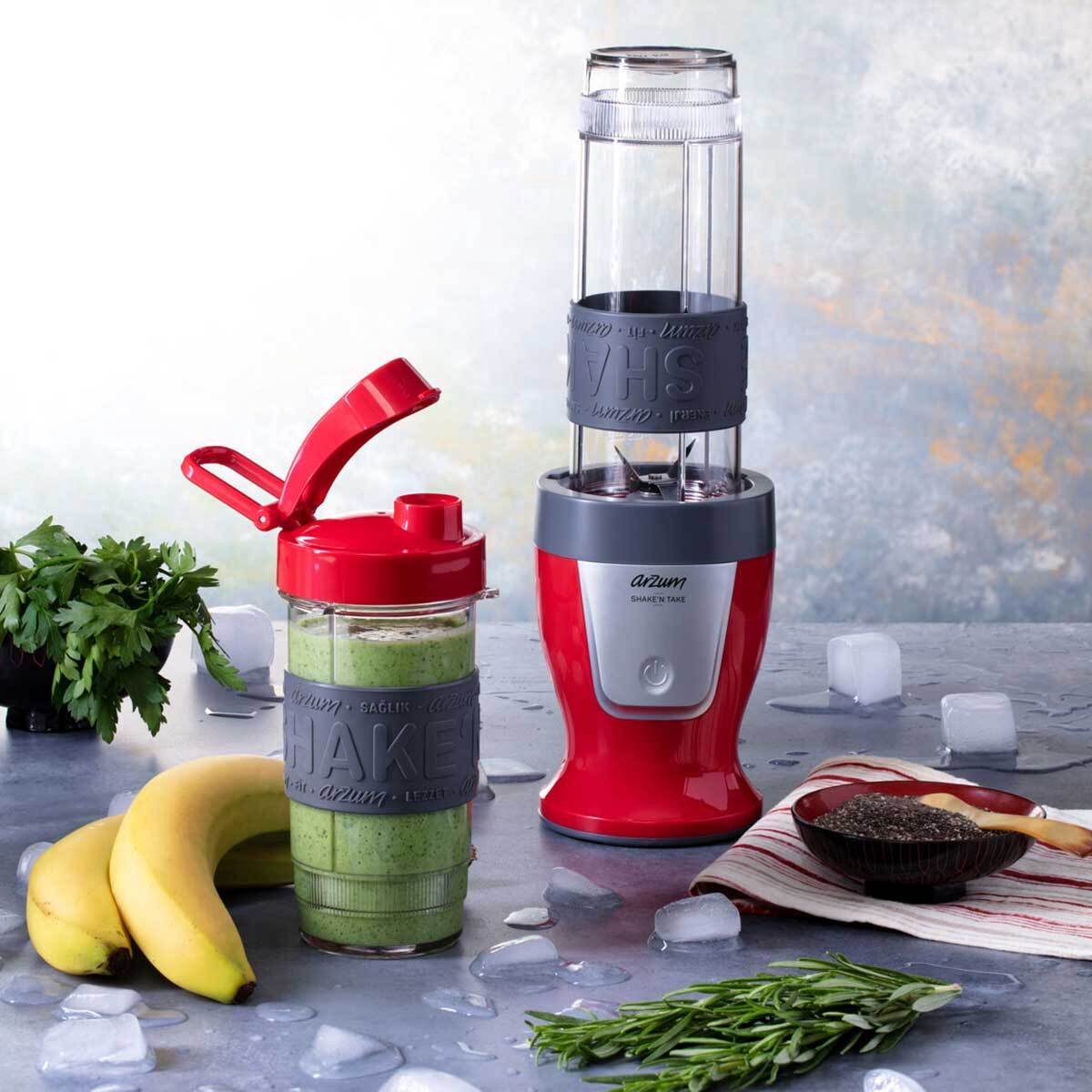 Arzum Shake'n Take Mixer AR1032-0300 | Rot - Mini-Mixer - 300W