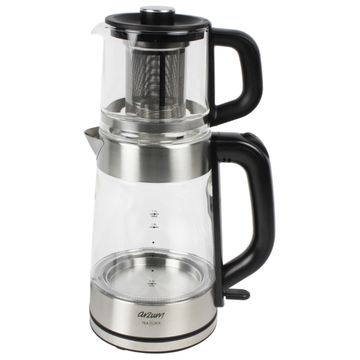 Arzum Tea Clock Elektrische Theepot AR3154-0600 | Glas theepot