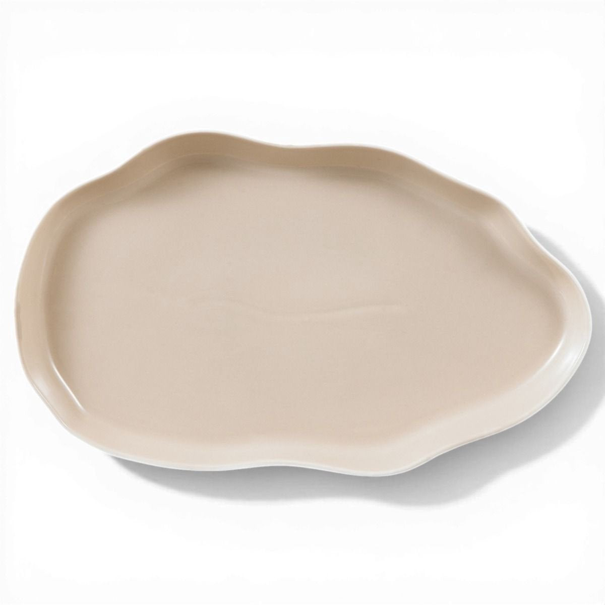 Bricard Bonnes - Porzellan Geschirrset Set - Dinner Set - 27-teilig - 6-Personen - Weiß/Taupe - Japandi