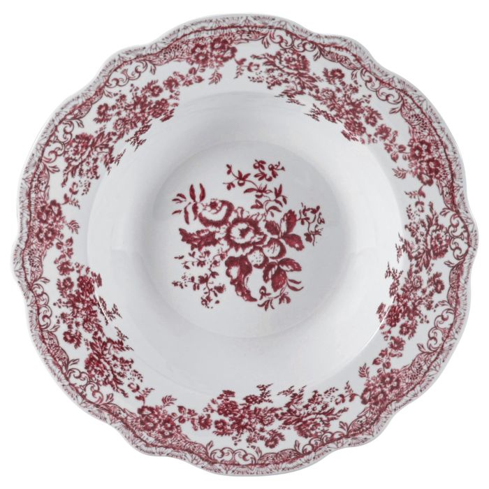 Bricard Fleury - Vintage Serviesset - 25-delig - 6-Persoons - Roze/Wit - Dinner Set - Porselein