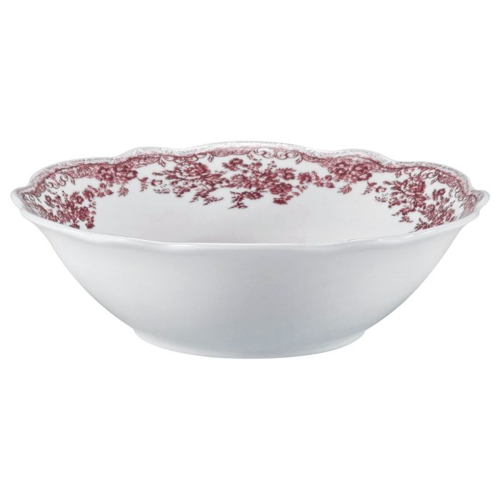 Bricard Fleury - Vintage Serviesset - 25-delig - 6-Persoons - Roze/Wit - Dinner Set - Porselein