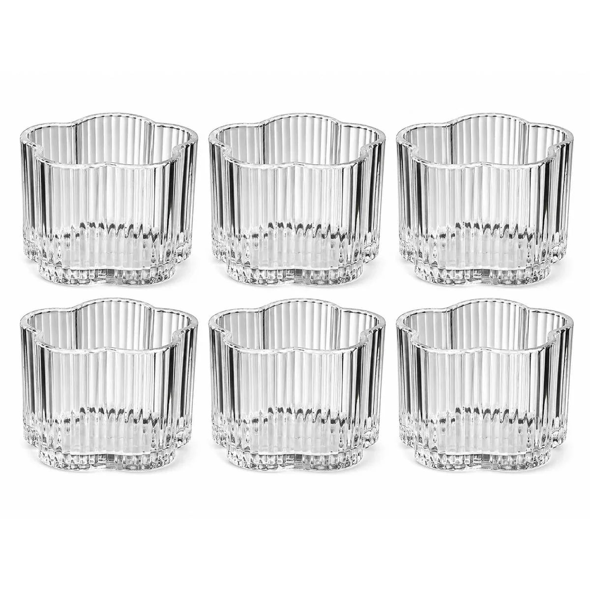 Bricard Ibiza Kommenset - Ø9,5 cm - 6-delig - Transparant Glas