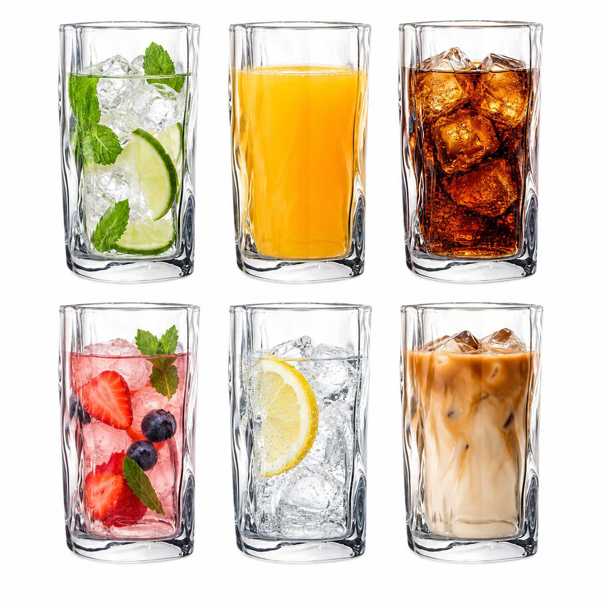 Bricard Ronda - Longdrinkglazen - Drinkglazen - Set van 6 - Waterglas