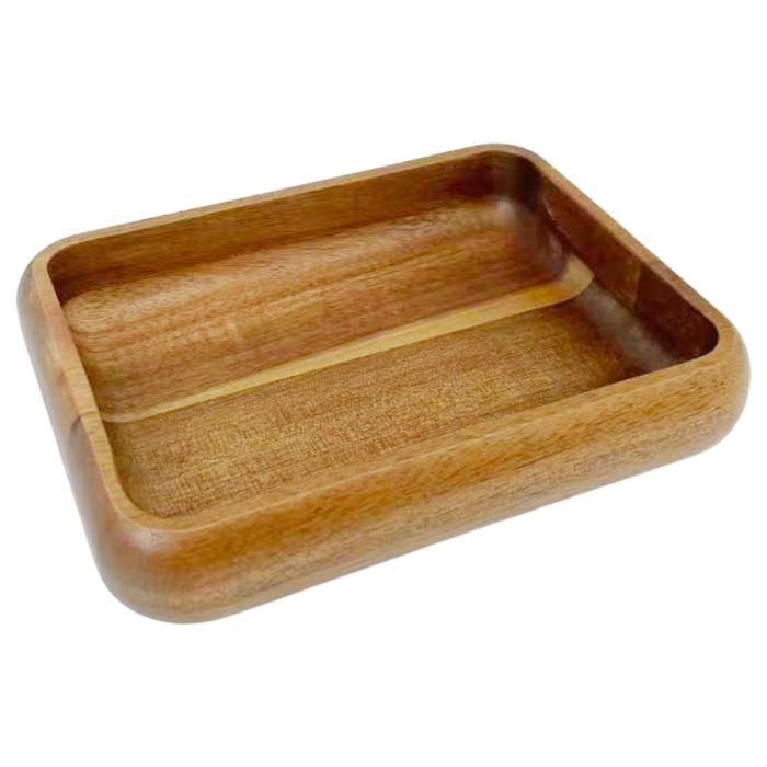 Bricard Schaal - 19,5 x 15 x 3,5 cm - Acacia Hout