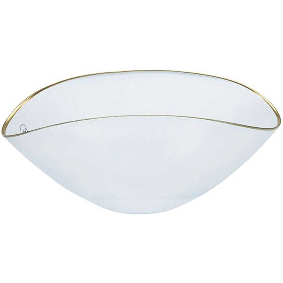Bricard Sis Kom - Groot Ovaal - 37,5 x 19 cm - Transparant/Goud