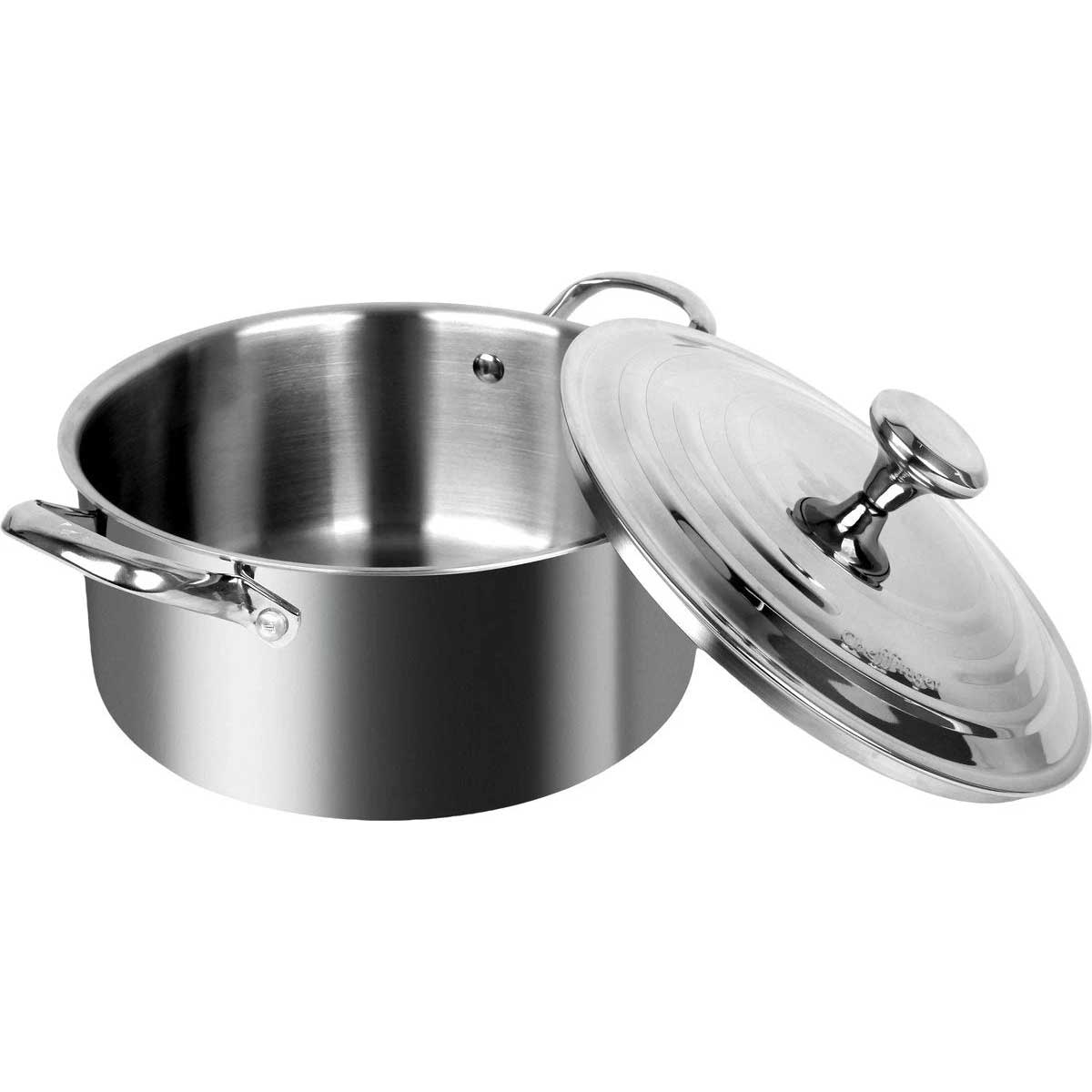 Cheffinger Braadpan - 28cm - RVS - Zilver - 6 Liter – productafbeelding 2