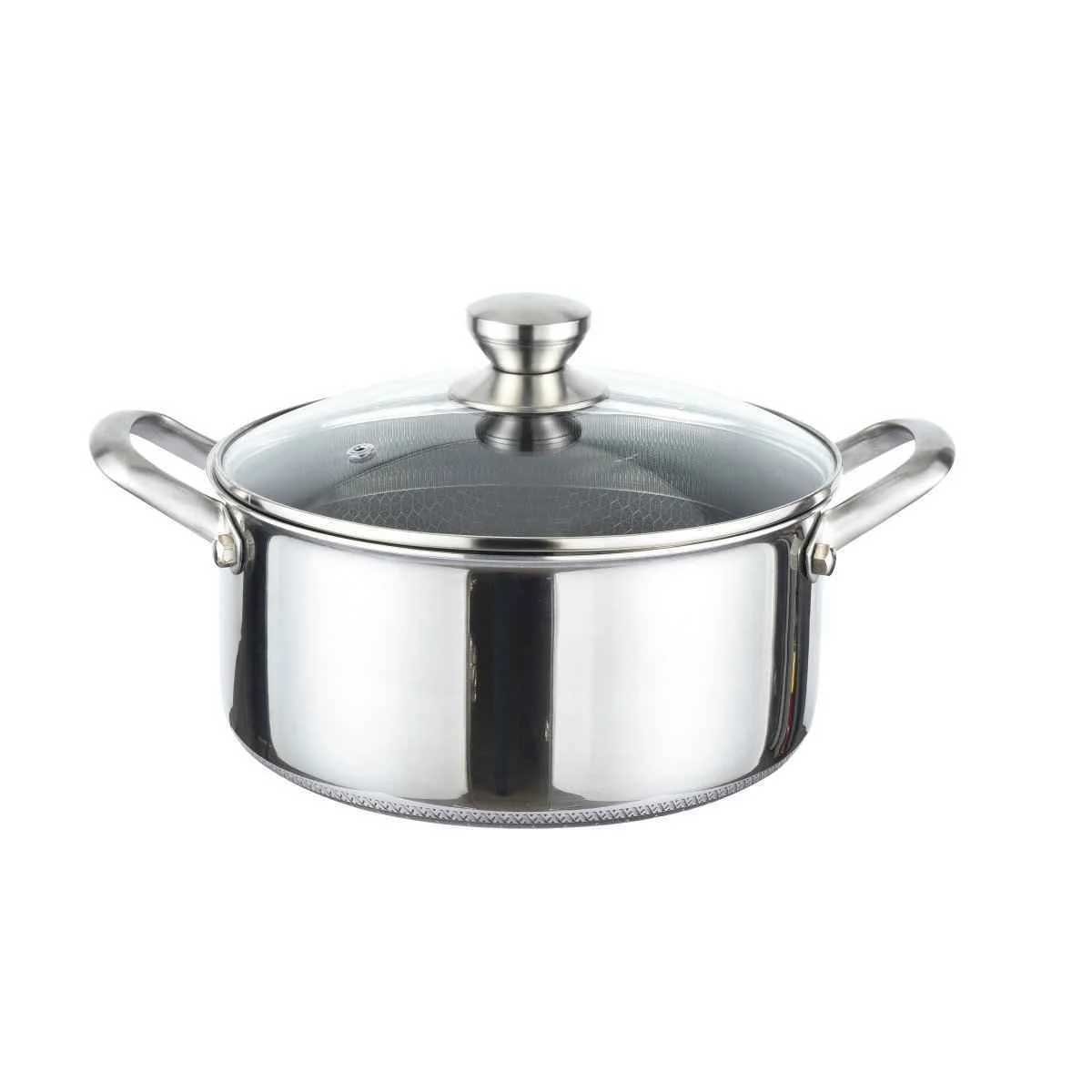 Cheffinger Braadpan met Deksel - 24cm - RVS - Honingraat - Inductie