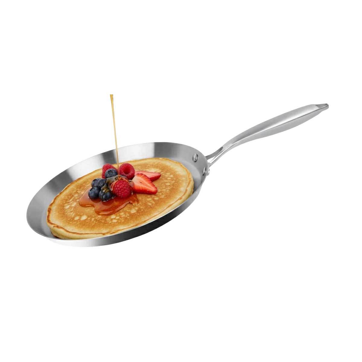 Cheffinger Crêpe- en Pannenkoekenpan - 28cm - RSV - Zilver - Inductie - Pizza Pan – productafbeelding