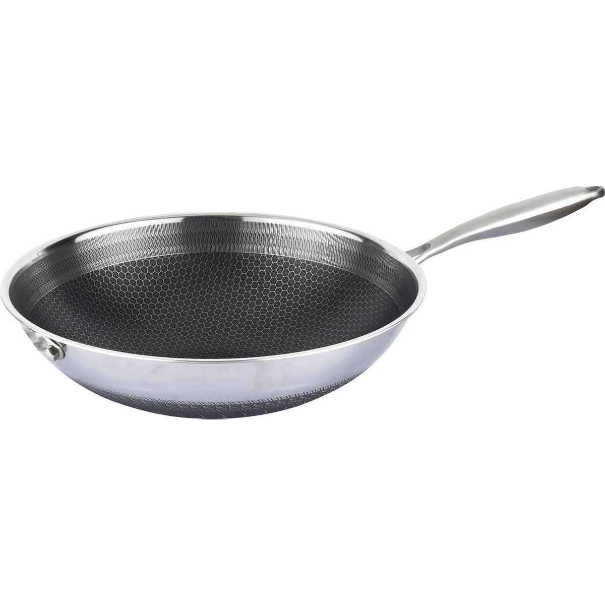 Cheffinger Wokpan met Steel hapjespannen